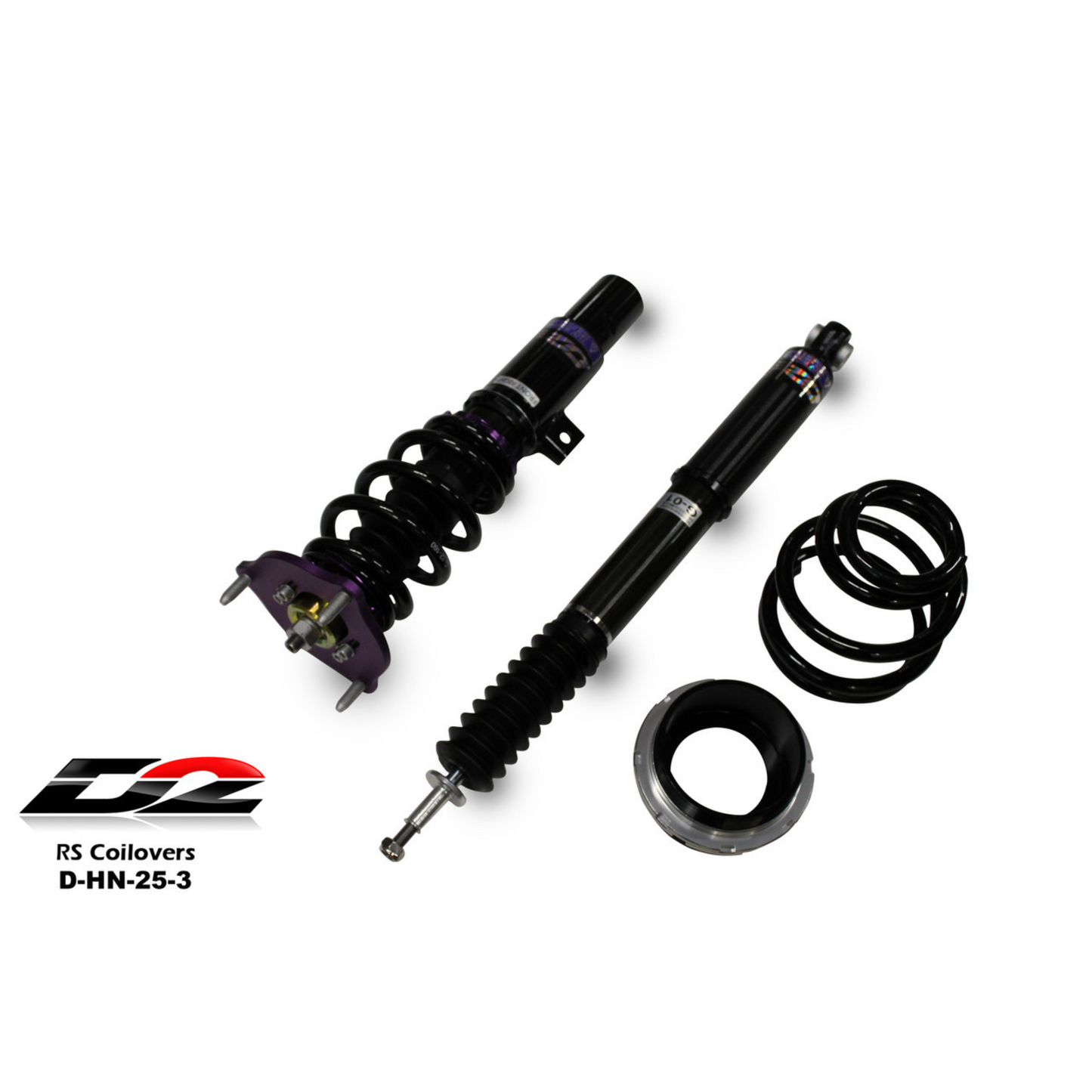 D2 Racing RS Coilovers for 2016+ Civic, Sedan/Coupe (EXCL Si) / 2022+ Civic, Hatchback/Sedan (EXCL Si) / 19-22 Insight (D-HN-25-3)