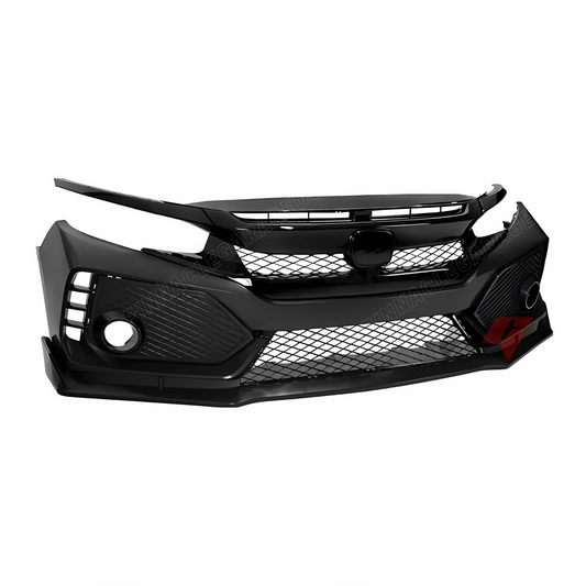 2016-2021 HONDA CIVIC 10th-Gen Type-R Style Front Bumper Conversion
