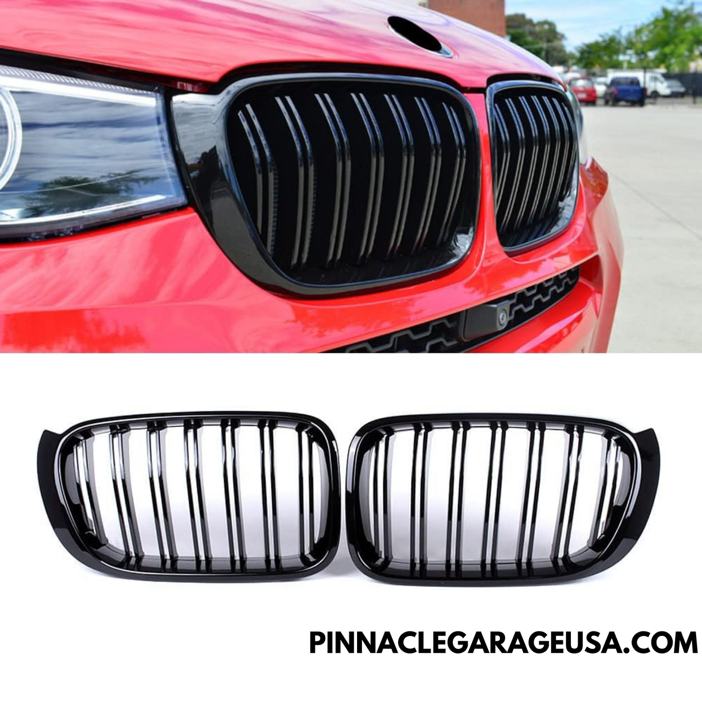 2014-2017 BMW F25 X3 Series Gloss Black Front Kidney Grille Grill