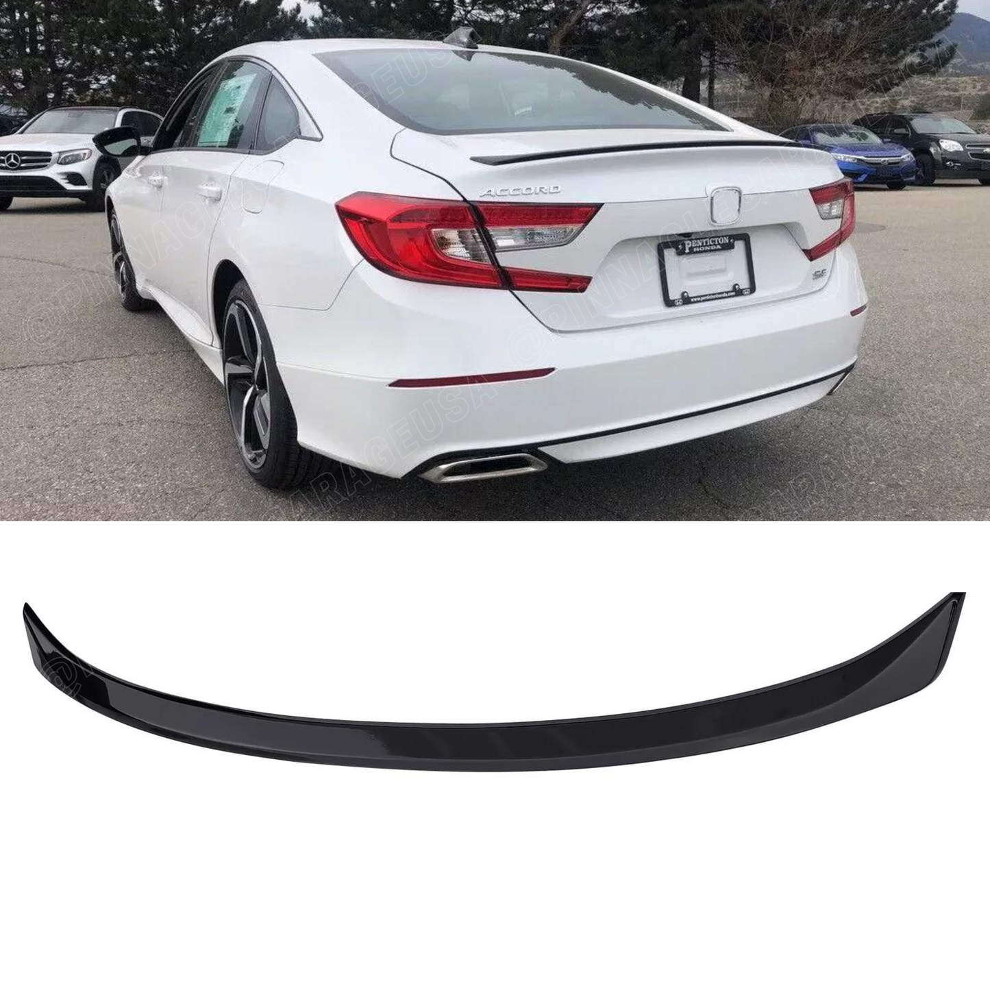 2018-2022 Honda Accord Rear Factory OE Style Trunk Lip Spoiler