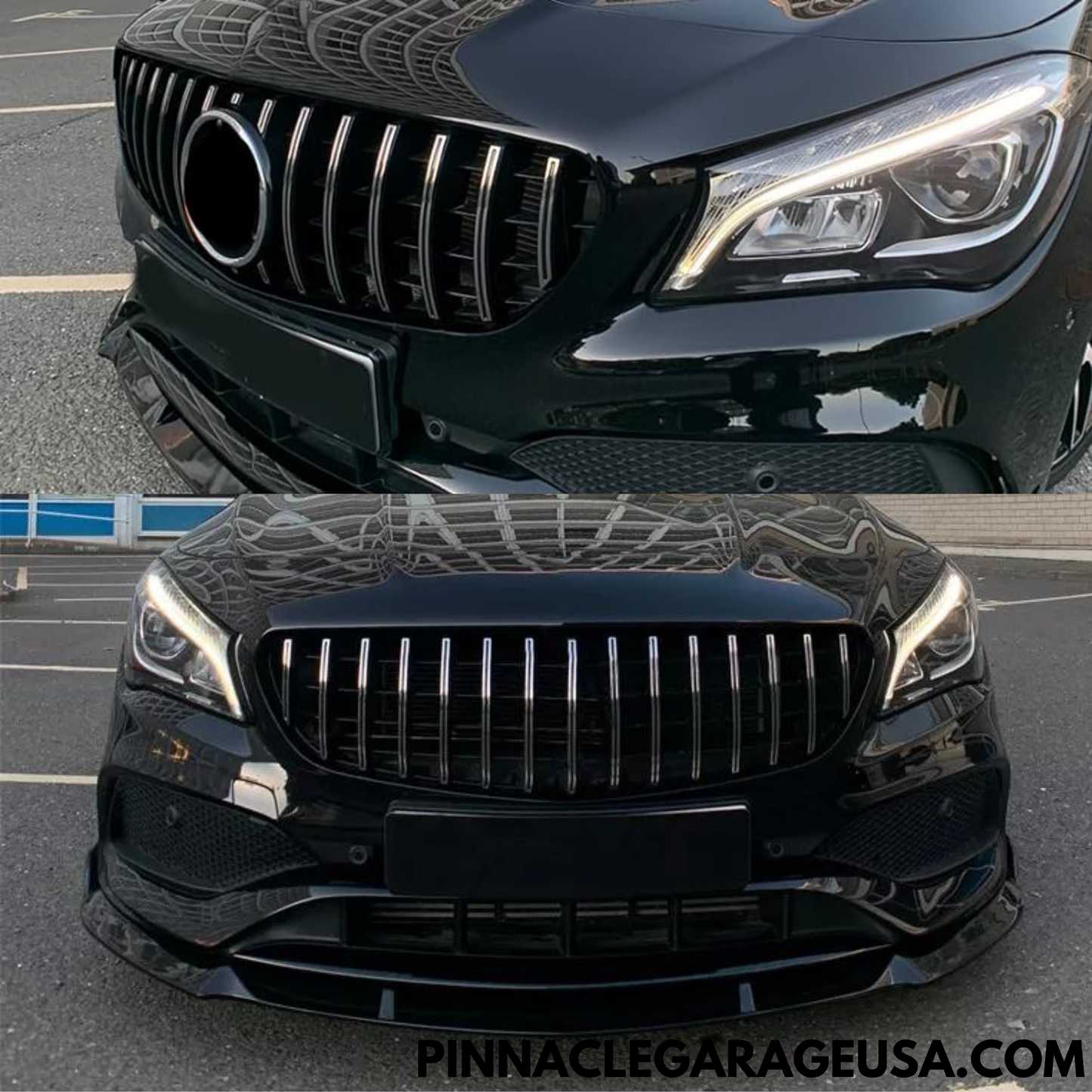 2013-2019 Mercedes Benz CLA200/ CLA250/ CLA45 W117 AMG Front Bumper Splitter Lip
