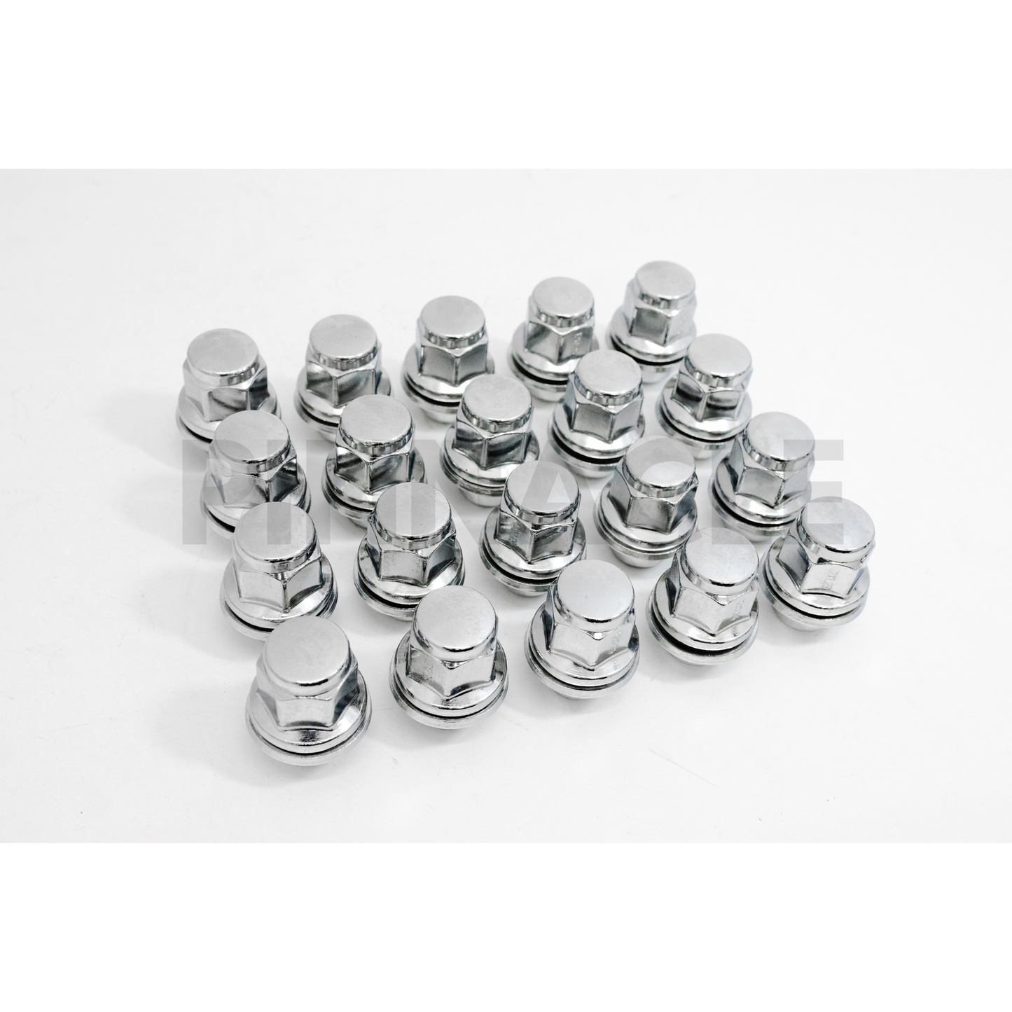 24pcs Chrome M12x1.5 Wheel Lug Nuts Mag Seat Washer for Lexus, Scion, Toyota