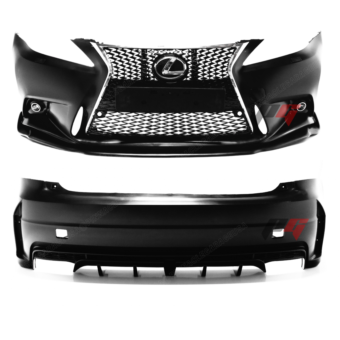 2006-2013 LEXUS IS250 IS350 F-Sport 2IS to 3IS Front w/ Lip & Rear Bumper Conversion Kit