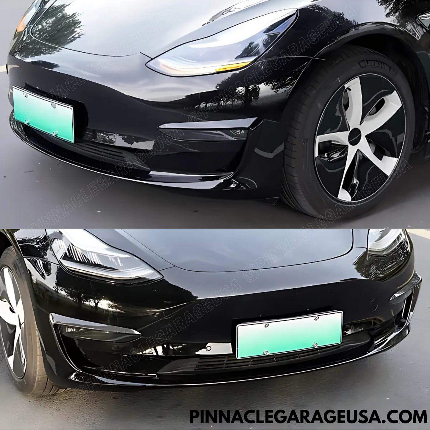 2017-2023 Tesla Model 3 Front Fog Lamp Eyebrow Light Trim