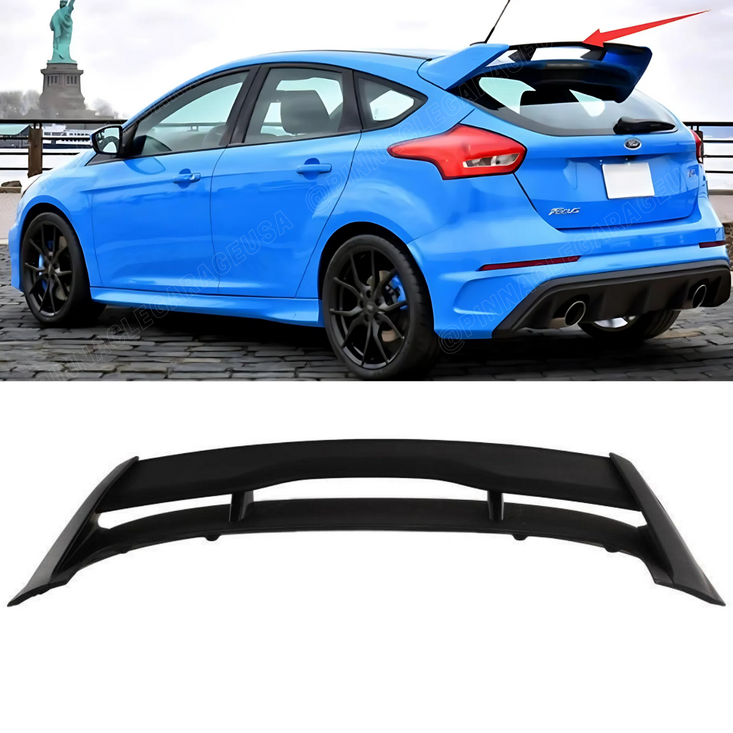 2012-2018 Ford Focus Hatchback ST Style Rear Spoiler