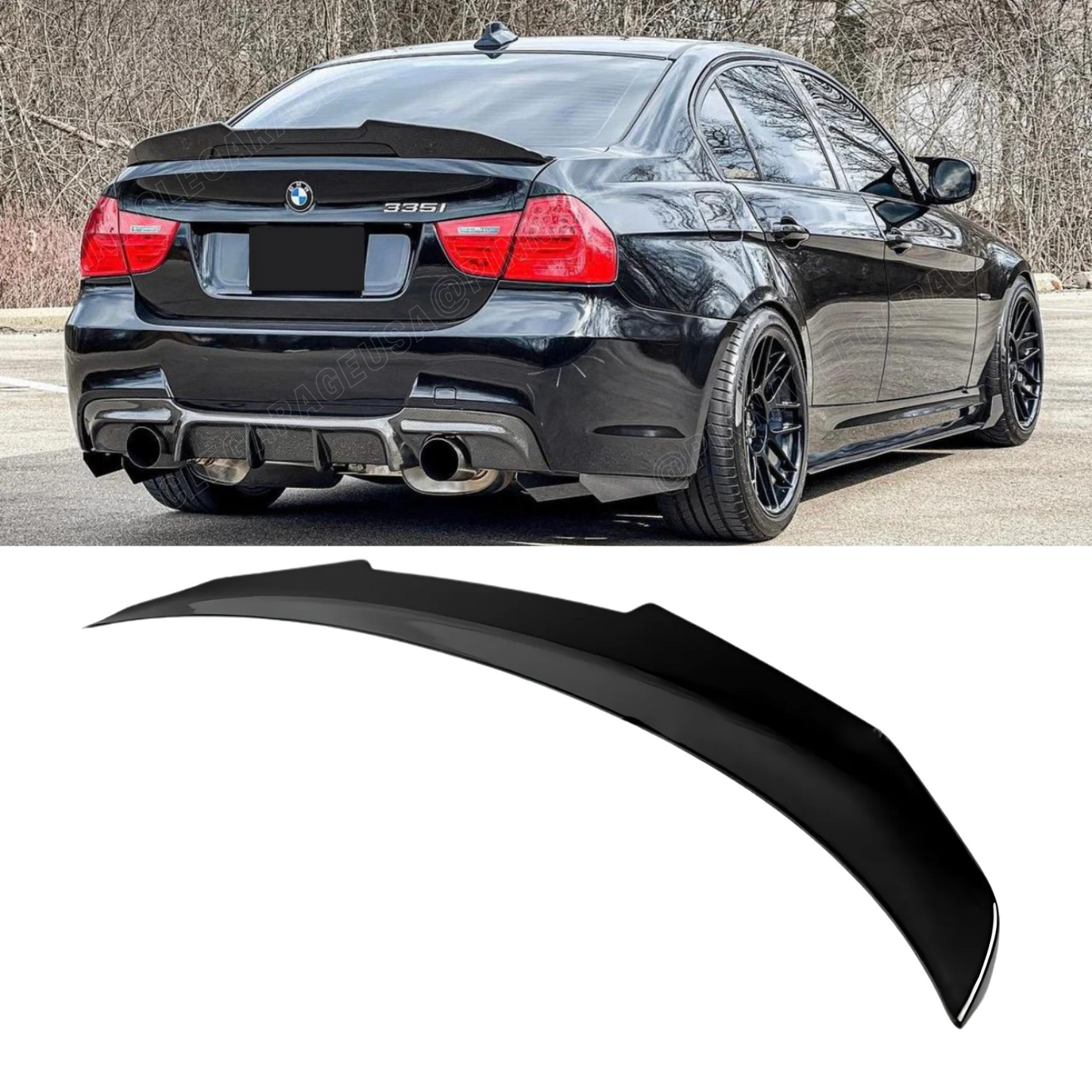 2006-2012 BMW 3 Series/ M3 E90 Rear PSM Style Trunk Spoiler