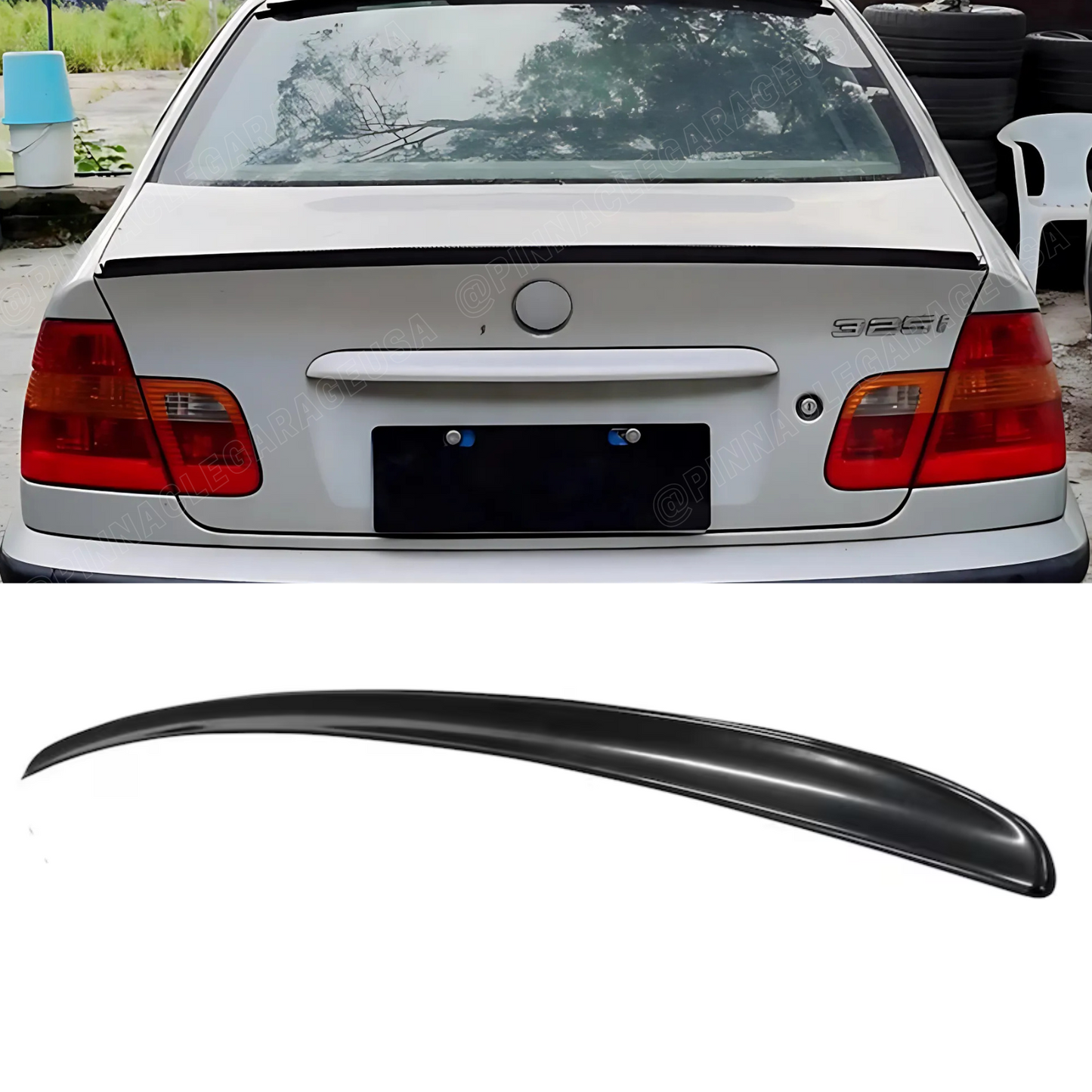 1998-2006 BMW 3 Series E46 Sedan AC Style Rear Trunk Spoiler