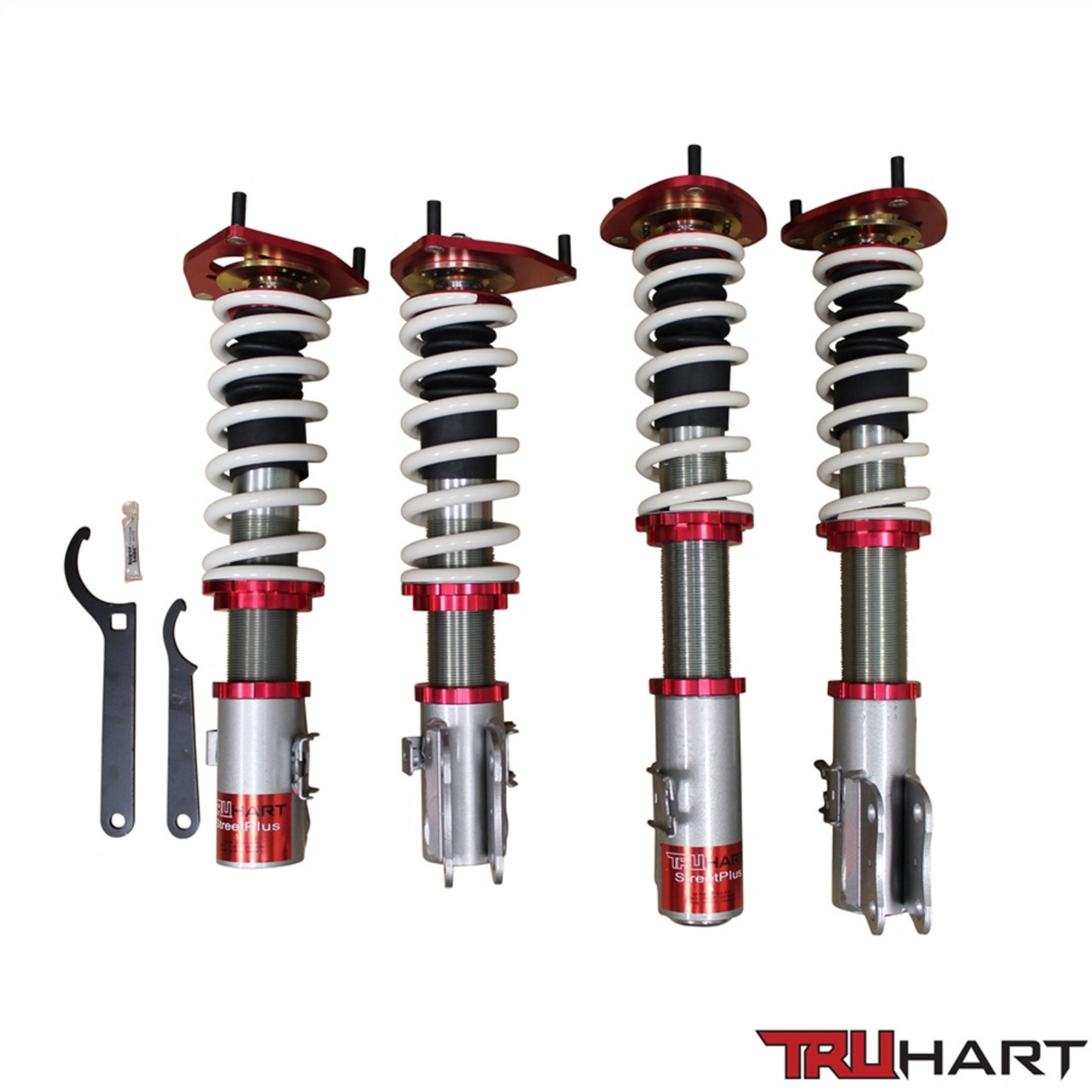 TruHart StreetPlus Coilovers for Subaru WRX (02-07)/ STi (04) w/ Front & Rear Camber Plates