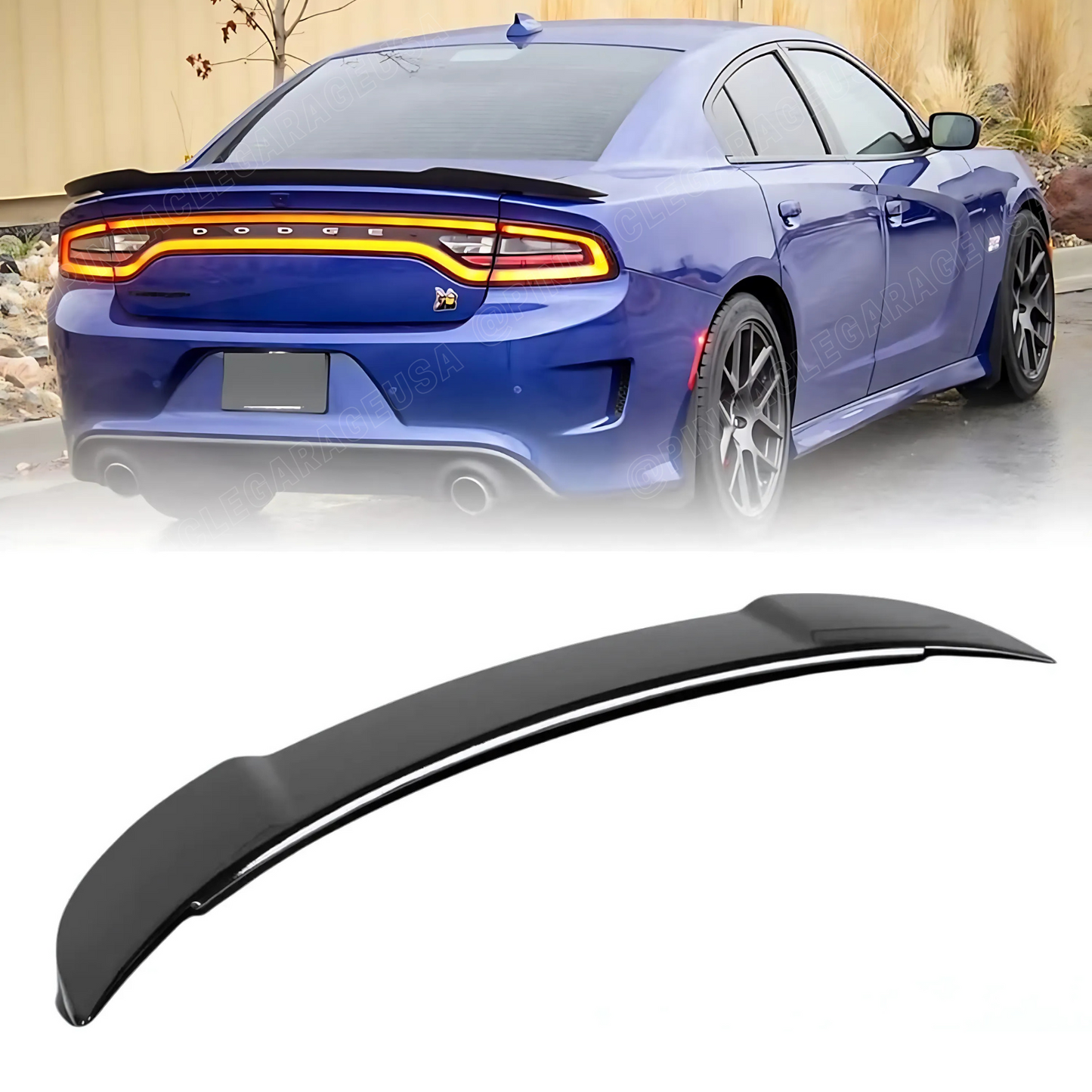 2011-2022 Dodge Charger Hellcat Style SRT Rear Trunk Spoiler Wing