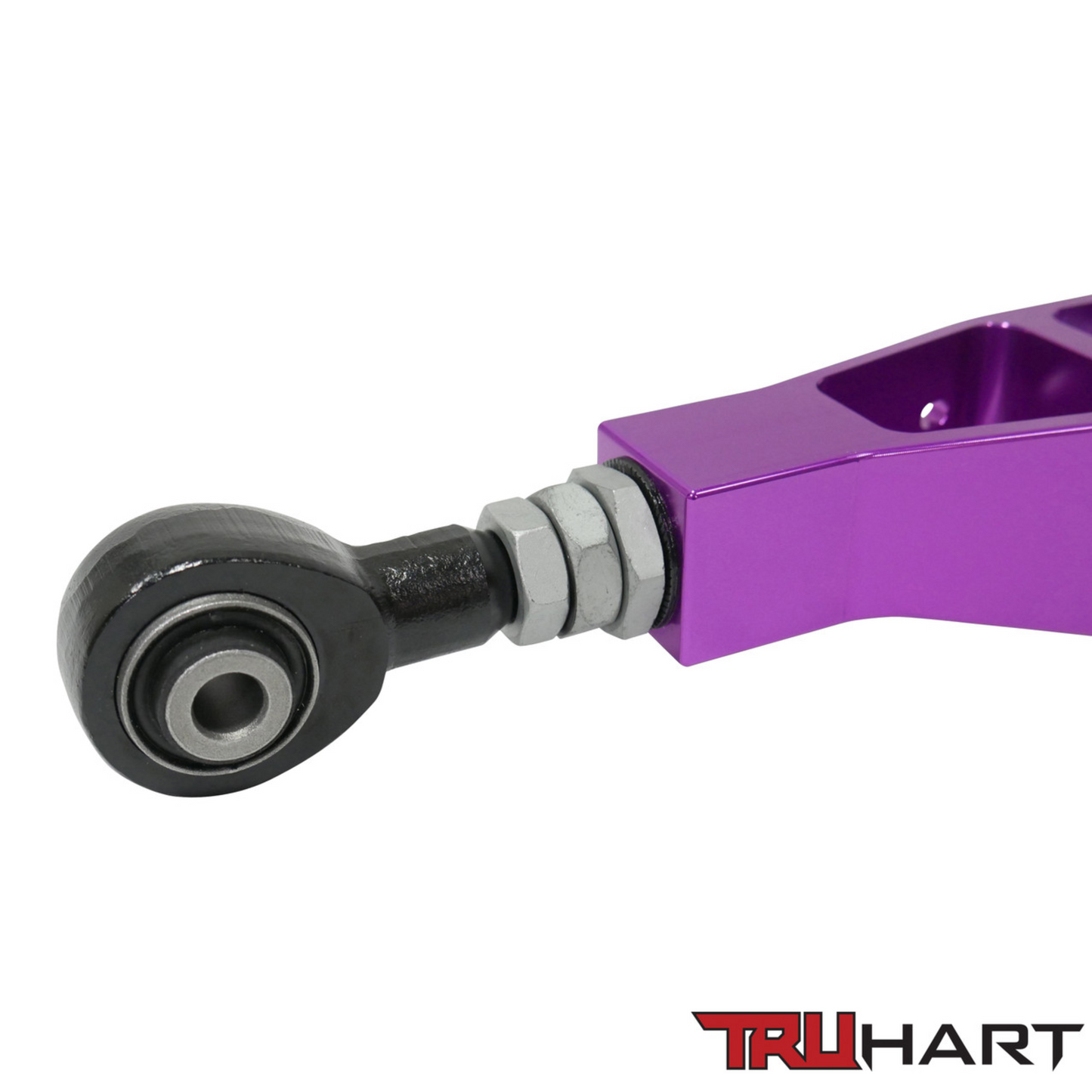 TruHart Rear Lower Control Arms (Adjustable), Anodized Purple for 09-20 Subaru Legacy/ Outback/ 08-23 Forester (TH-S108-PU)