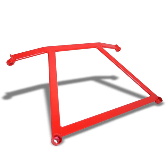 Megan Racing Red Race Spec Front Lower Strut H Brace Bracket For 02-06 Mitsubishi Lancer - SB-HBL01