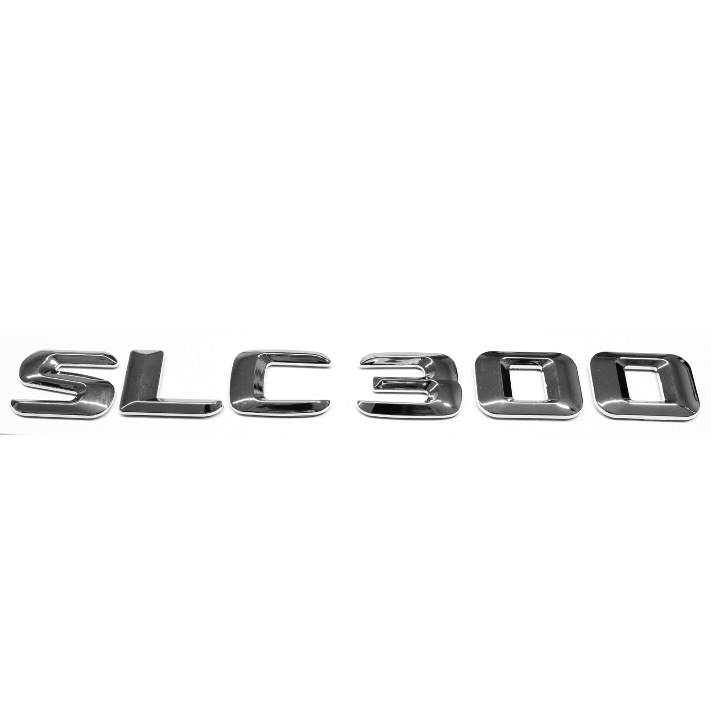 "SLC300" Chrome Raised Letter Emblem For Rear Trunk Lid Fits Mercedes SLC