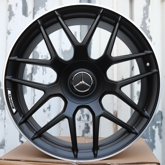 20" Satin Black Mercedes E63 AMG Style Wheels (5x112) Fits E-Class C-Class CLS GLC AMG