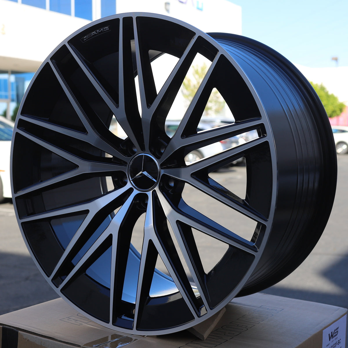 MB25 | AMG Style Wheels Fits Mercedes-Benz | Black Machined Face