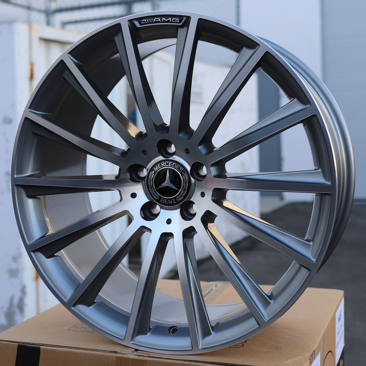 MB14 | Mercedes-Benz Style Wheels | Grey Machined Face