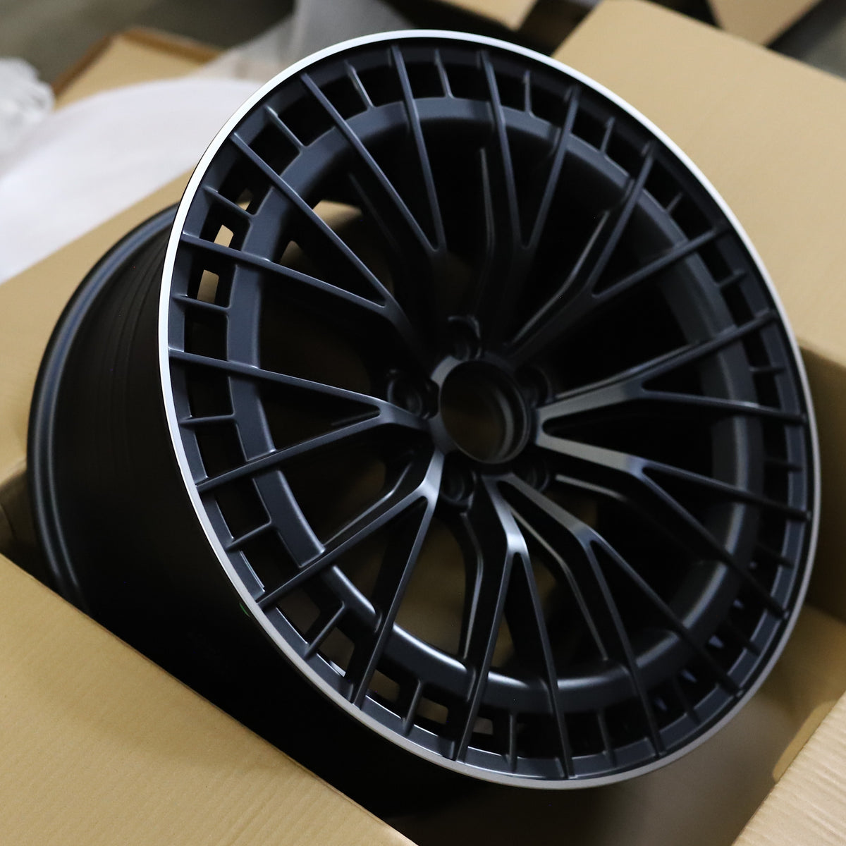 MB23 | E53 AMG V2 Style Wheels Fits Mercedes-Benz | Satin Black Machined Lip