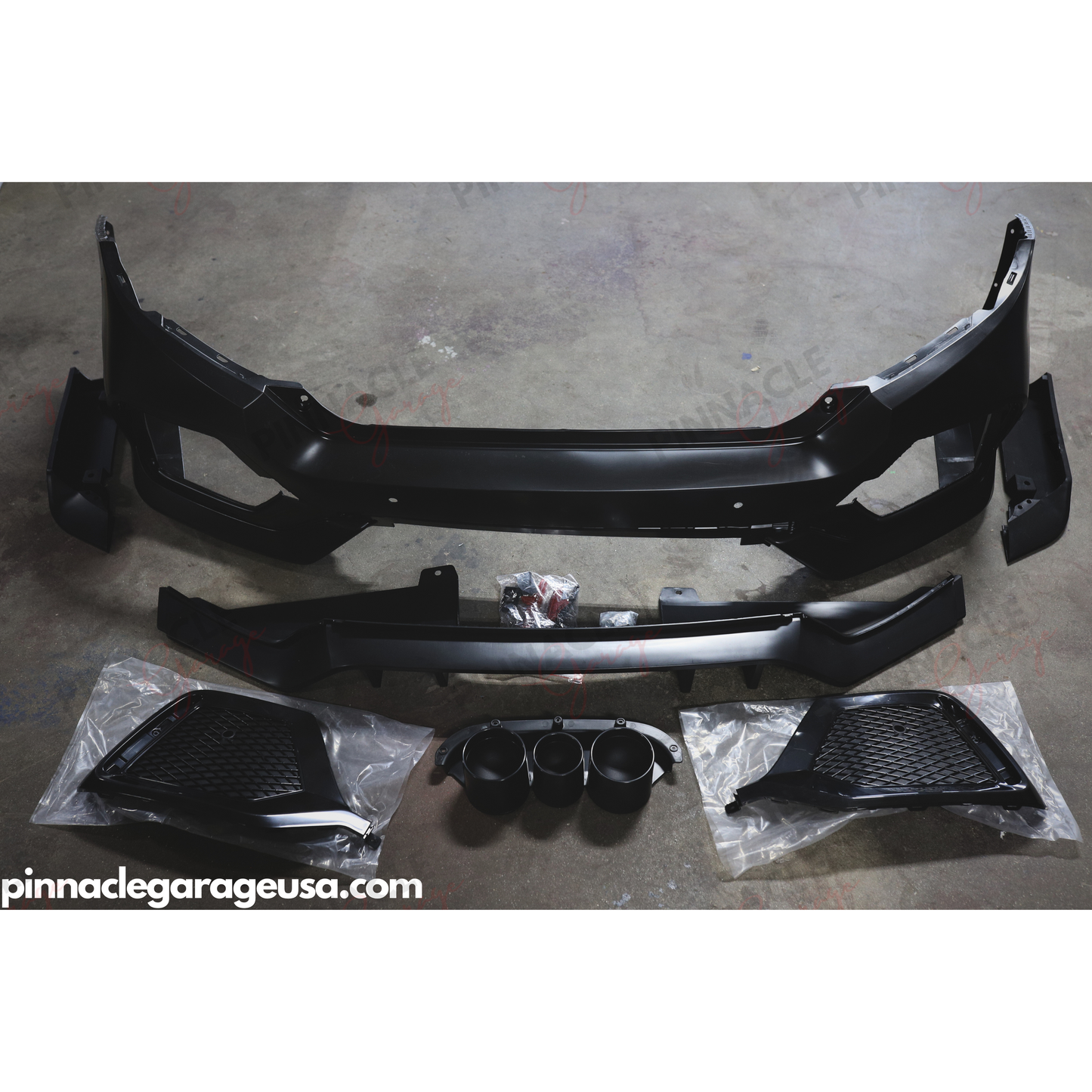 2016-2021 HONDA CIVIC 10th-Gen Type-R Style Rear Bumper Conversion
