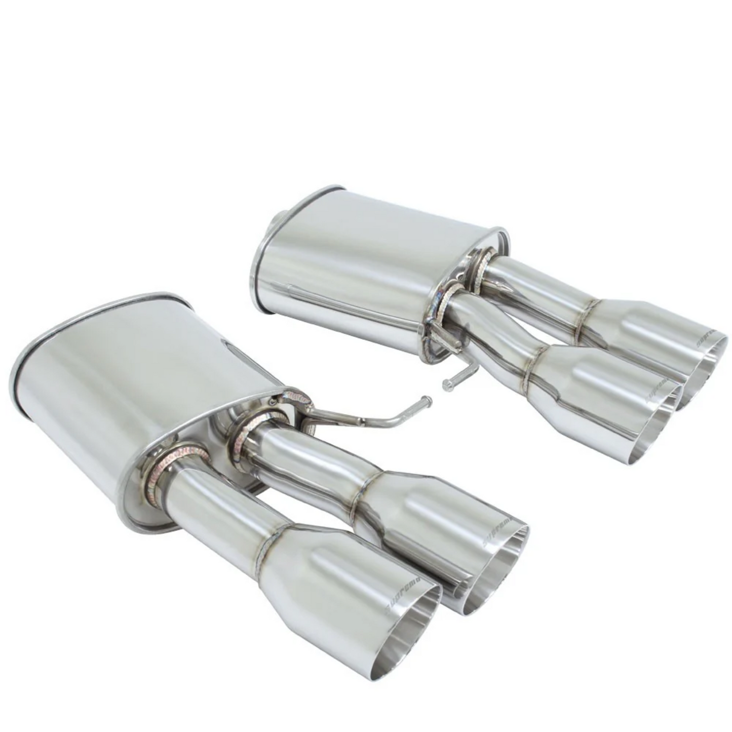 Megan Supremo Axle Back Exhaust System Rolled Tips for 2011-2016 BMW M5 F10