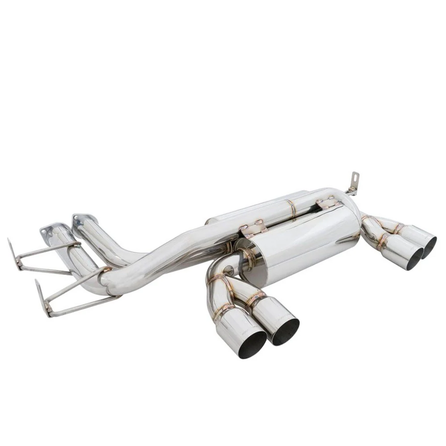 Megan Racing Supremo Axle Back Exhaust System Stainless Tips for 2001-2006 BMW M3 E46