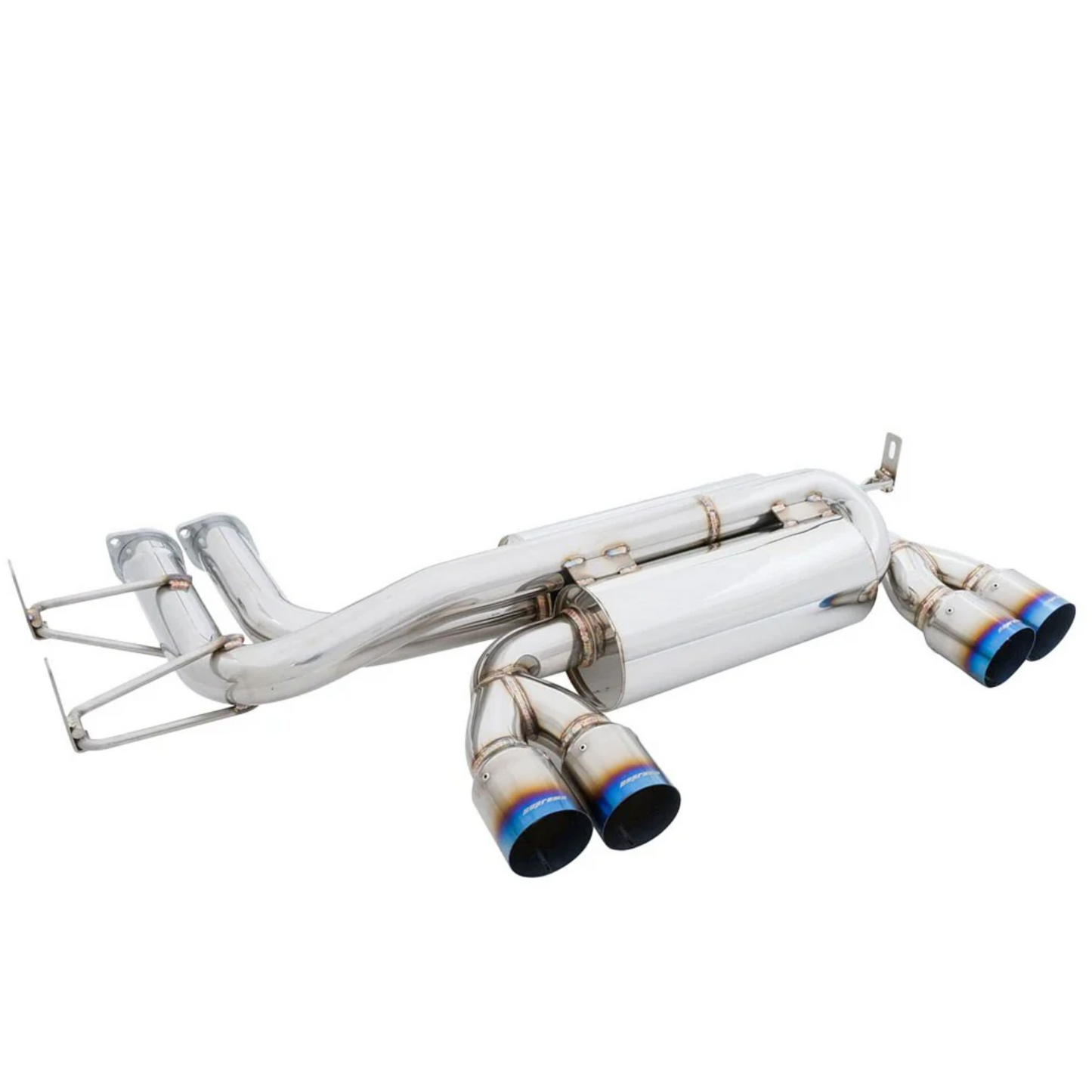 Megan Racing Supremo Axle Back Exhaust System Titanium Blue Tips for 2001-2006 BMW M3 E46