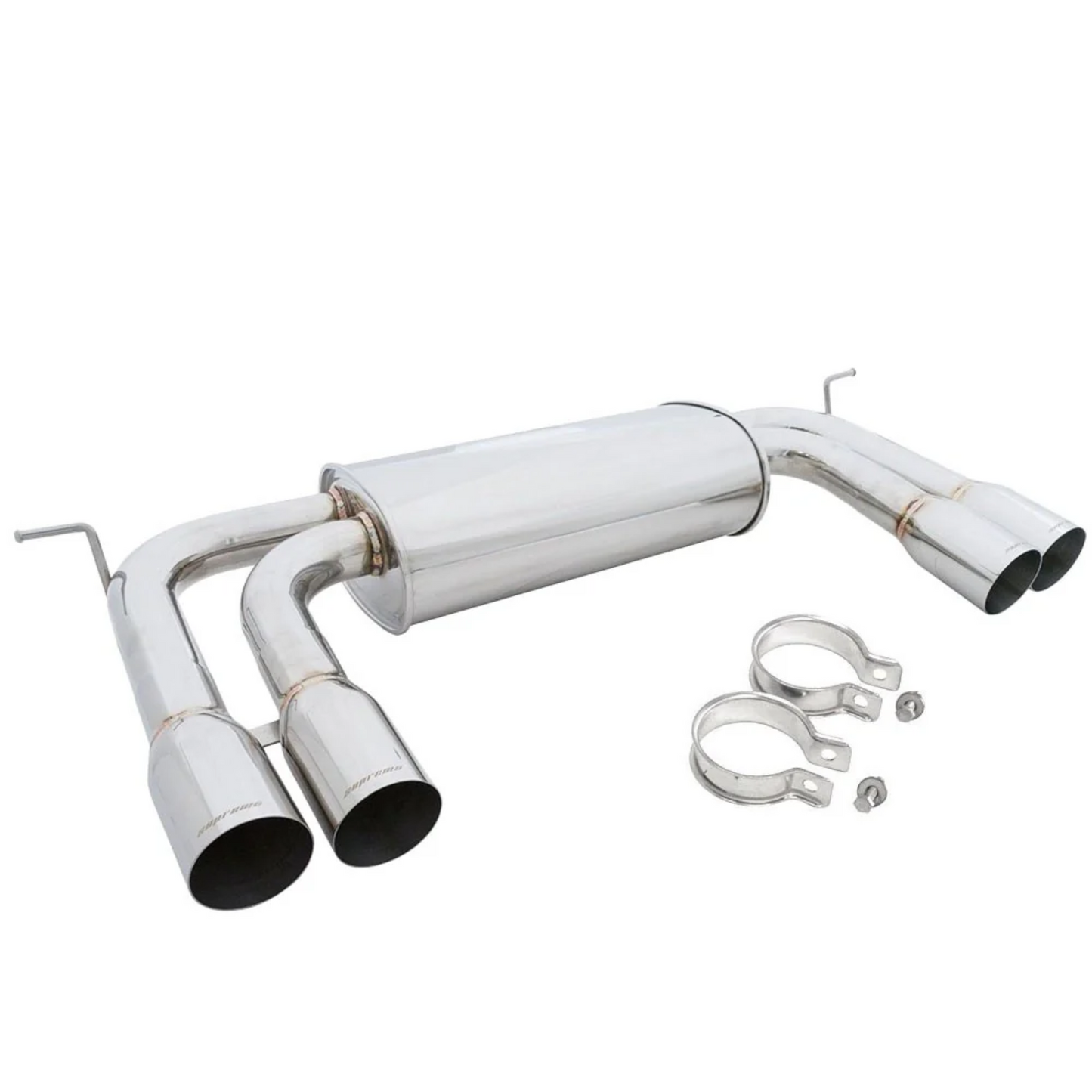 Megan Racing Supremo Axle Back Exhaust System Stainless Tips for 10-13 BMW X5M/ 10-14 X6M