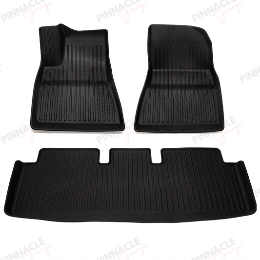 Fits 2020-2023 Tesla Model 3 All Weather Floor Mats Interior Liners