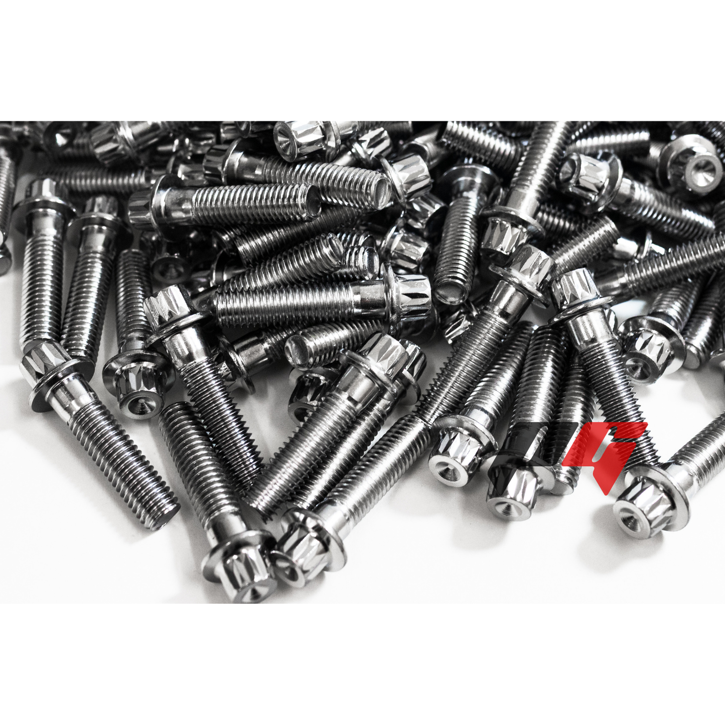 160pcs M7x1x31 Chrome 12 Point Wheel Bolts & M7 Wheel Nuts for 2/3 Piece Wheels