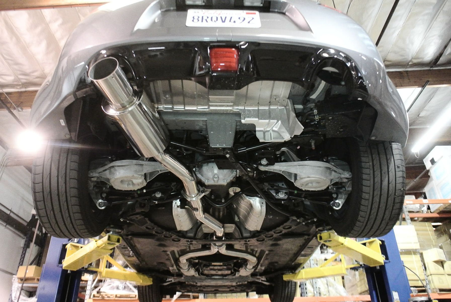 Megan Racing Single Exit Cat-Back Exhaust System with Stainless Tip for 2009–2021 Nissan 370Z — MR-CBS-N7Z-DS