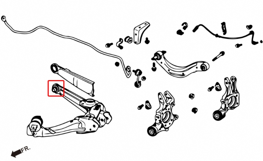 Megan Racing Rear Lower Arm Bushing for 2006-2011 Honda Civic (Include SI) FA/FD/FG