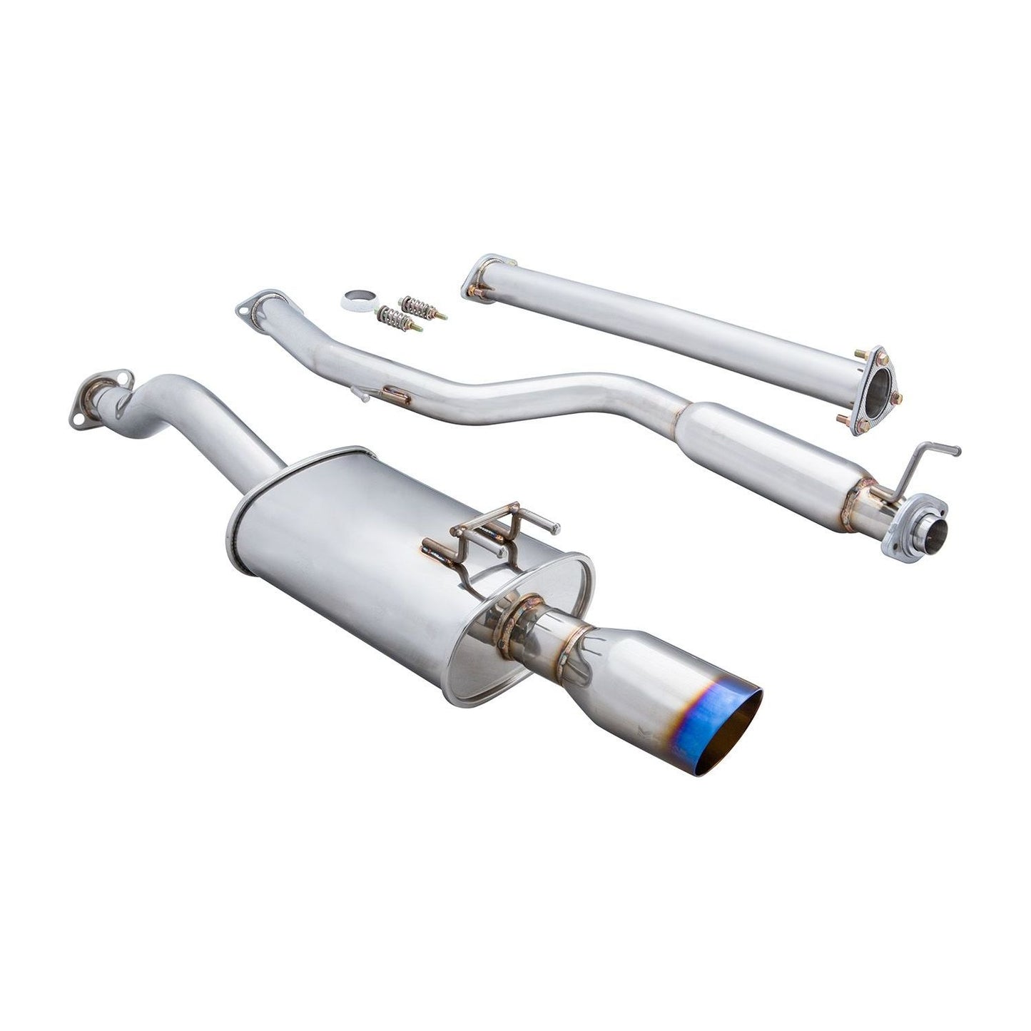 Megan Racing OE-RS Cat-Back Exhaust System with Burnt Rolled Tips for 2012–2015 Honda Civic Si Sedan — MR-CBS-HC124DSI-VO+M