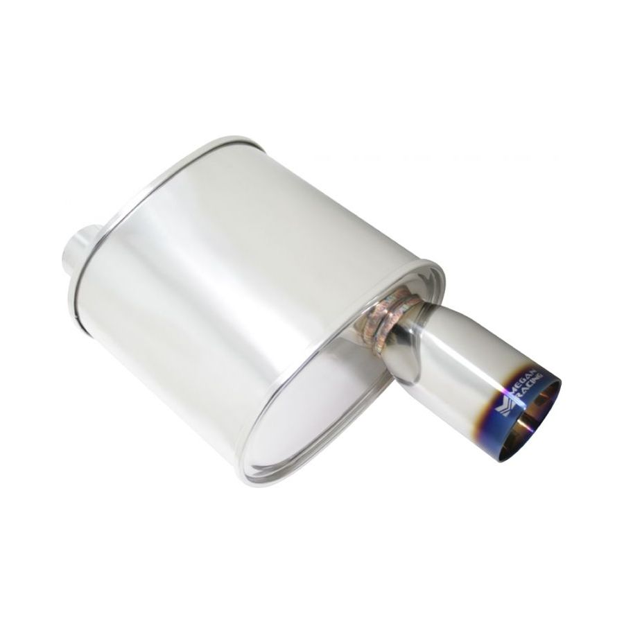 Megan Racing Universal Exhaust F-RT Burnt Tip Muffler - MR-MU-FRT-VO