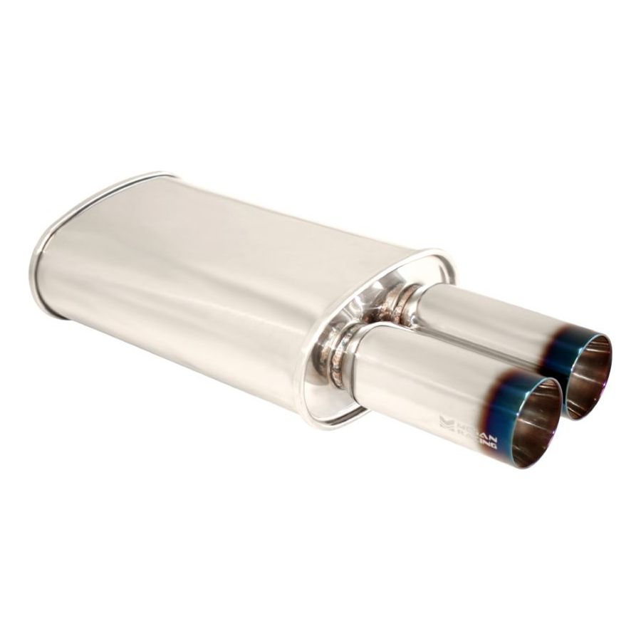Megan Racing Universal Exhaust M-DT Burnt Tip Muffler - MR-MU-MDT-2
