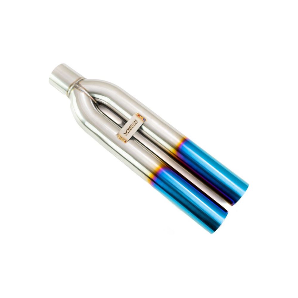 Megan Racing Universal 3" VIP Exhaust Tip "Blast Pipe" Style (weld-on) - Straight - Blue Tip - MR-UT-D3-BT