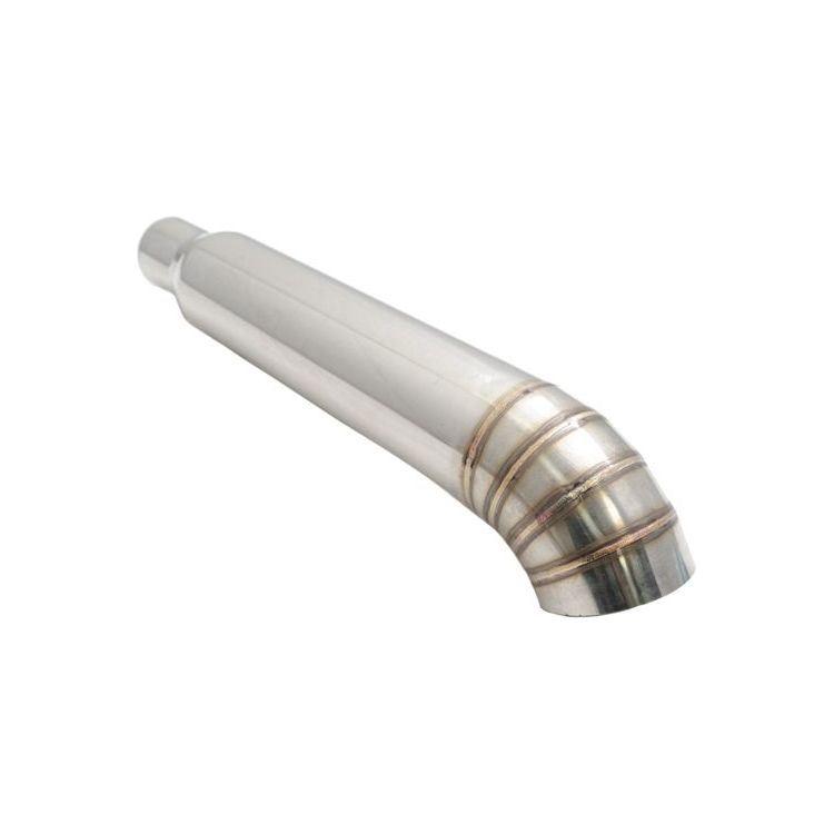Megan Racing Universal 3" to 4" VIP Exhaust Tips "Blast Pipes" Style - Single - Turn Down - Stainless Tip - MR-UT-FD-S4