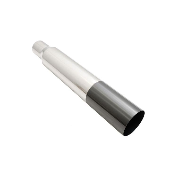 Megan Racing Universal 3" to 4" VIP Exhaust Tips "Blast Pipes" Style - Single - Straight - Black Chrome Tip - MR-UT-S4-BC