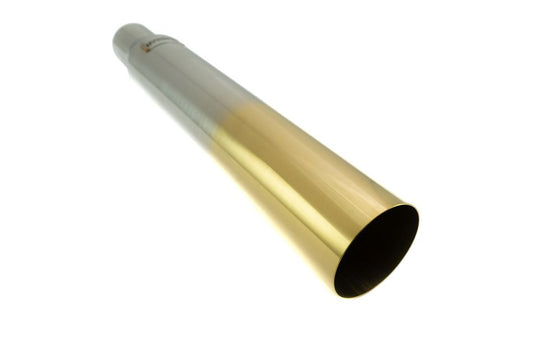 Megan Racing Universal (Metallic/Burnt Gold Straight Tip) 3" to 4" VIP Exhaust Blast Tube Muffler Tip
