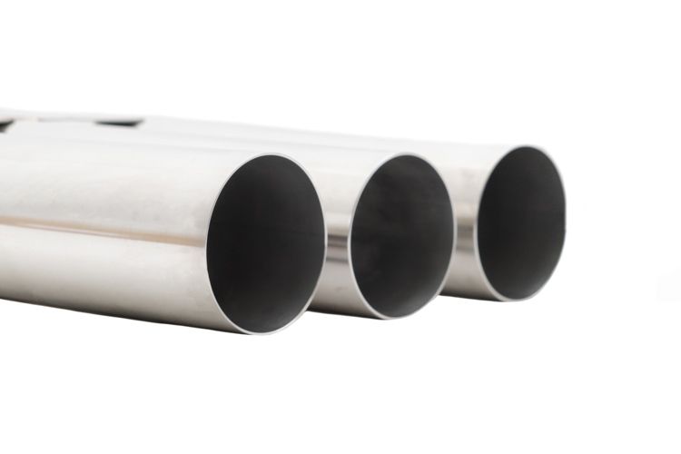 Megan Racing Universal Triple 3" VIP Exhaust Tip "Blast Pipe" Style (weld-on) - Straight Cut - Stainless Tips - MR-UT-TR3