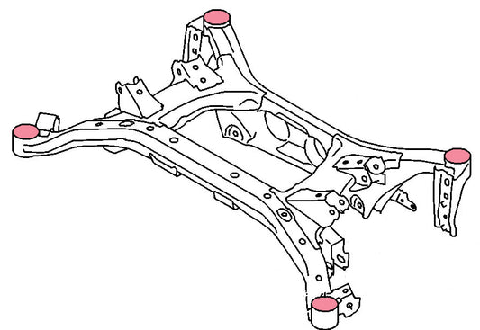 Megan Racing Rear Subframe Bushing for Scion FRS/ Subaru BRZ/ Toyota 86/GR86