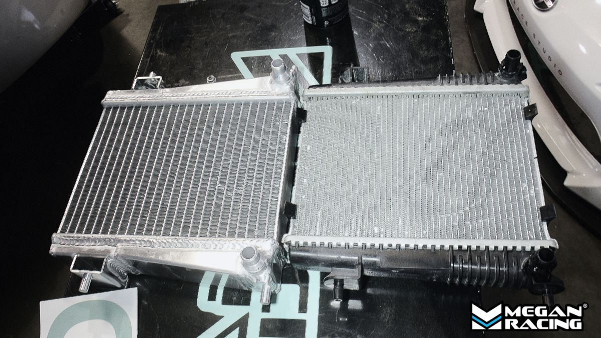 Megan Racing Dual Row Left & Right Side Radiators for 2019+ Toyota GR Supra