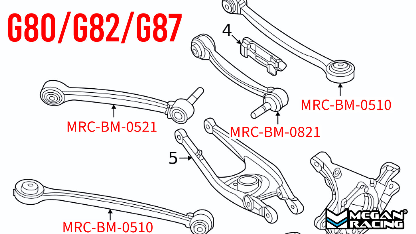 Megan Racing Rear Upper Camber Arm for 2020+ BMW M2/M3/M4 (G80/82/87)