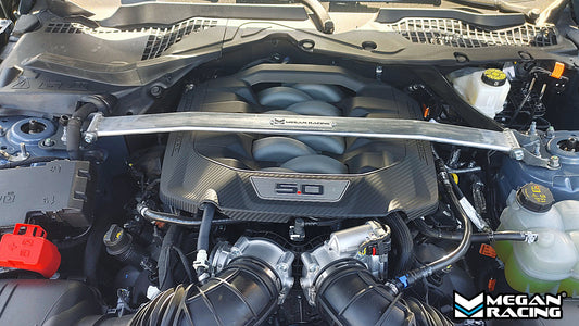 Megan Racing V2 Front Upper Strut Bar for Ford Mustang 15-23 / 2024+ – MR-SB-FM15V2FU-1P
