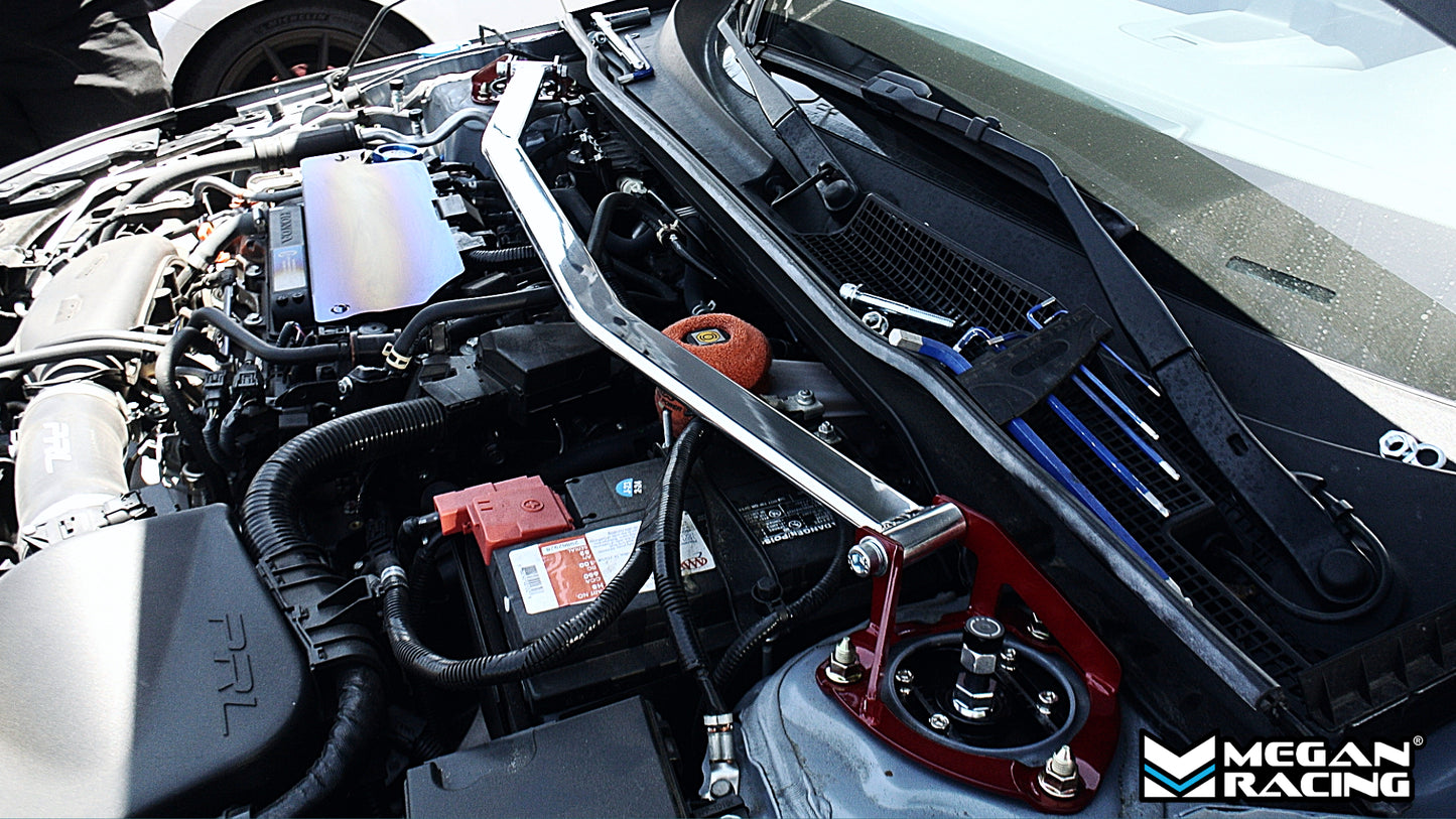 Megan Racing Race-Spec Front Upper Strut Bar for Honda Civic 2016-2021 Hatchback & 2022+ (Excluding Hybrid and Type-R) – MR-SB-HC22FU-1P