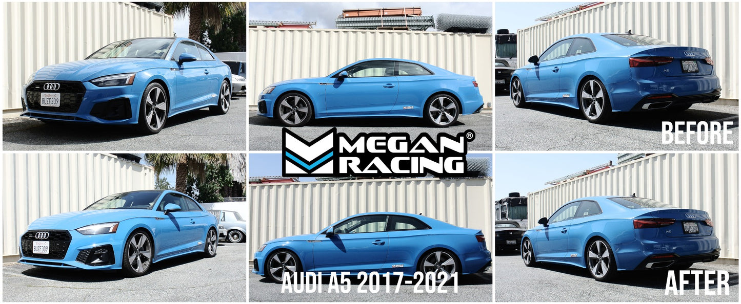 Megan Racing Euro Series Coilover Kit for 2017+ Audi A4 / A5 (With Factory Active Suspension, 53mm Front Strut)