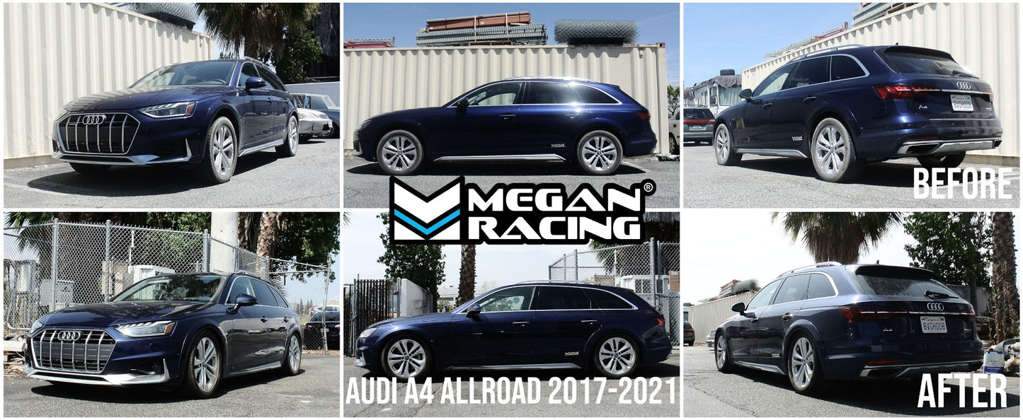 Megan Racing Euro Series Coilover Kit for 2017+ Audi A4 / A5 (With Factory Active Suspension, 53mm Front Strut)