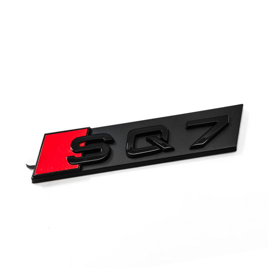 "SQ7" Gloss Black Nameplate Emblem For Front Grill Fits Audi