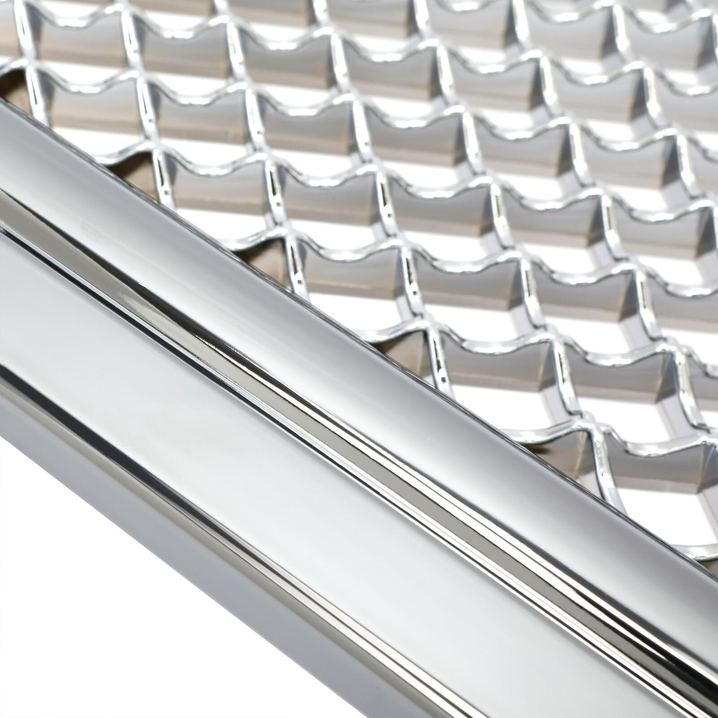 2002-2008 GMC Envoy Chrome Bently Style Front Bumper Grille