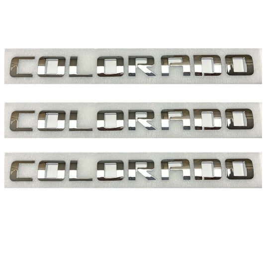 Left & Right Door Emblems For Chevrolet COLORADO Letter Liftgate Nameplates Badge