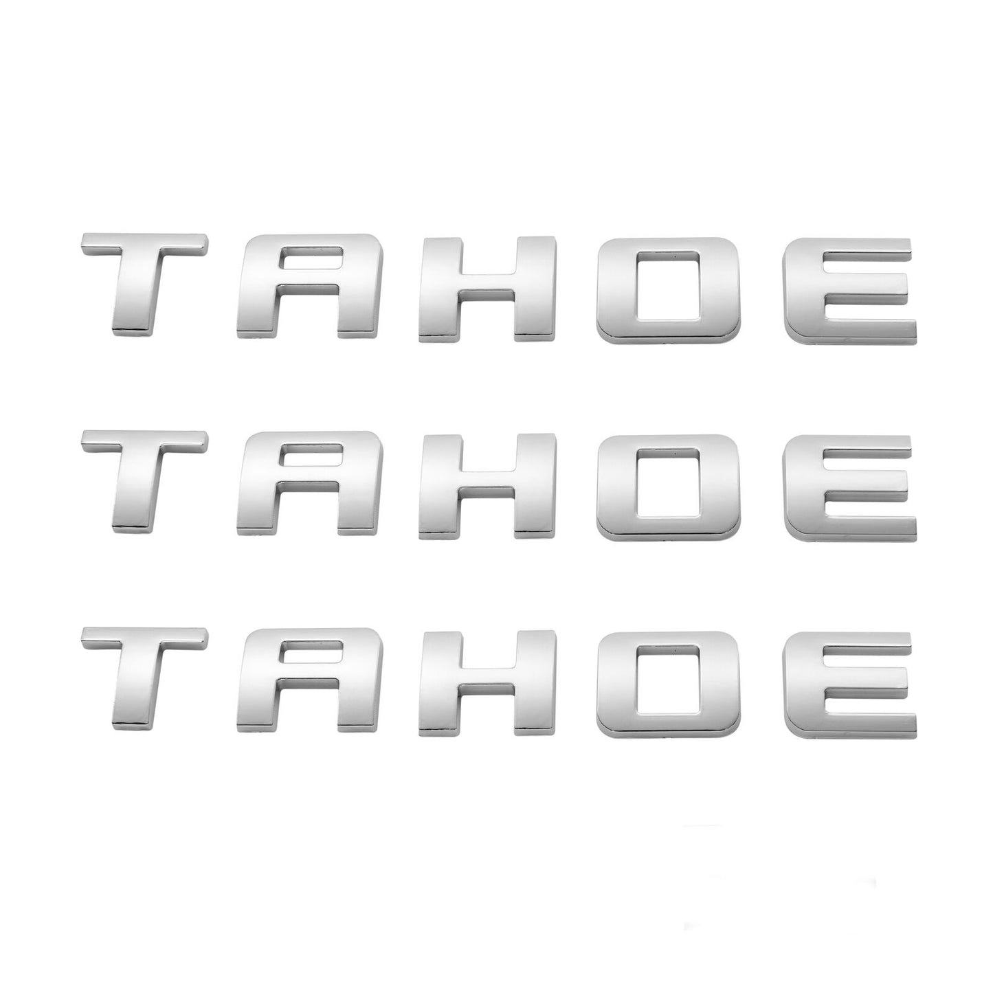 Left & Right Door Emblems For Chevrolet TAHOE Letter Liftgate Nameplates Badge