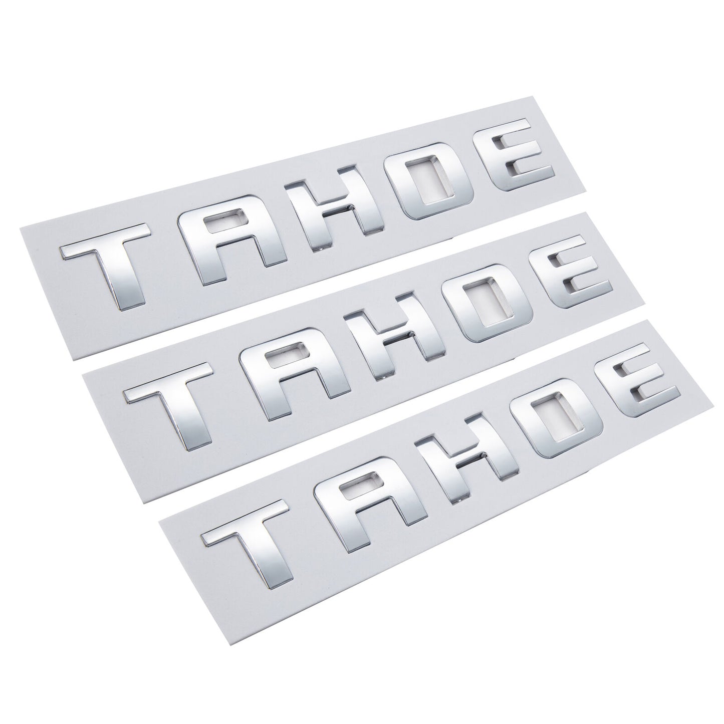 Left & Right Door Emblems For Chevrolet TAHOE Letter Liftgate Nameplates Badge