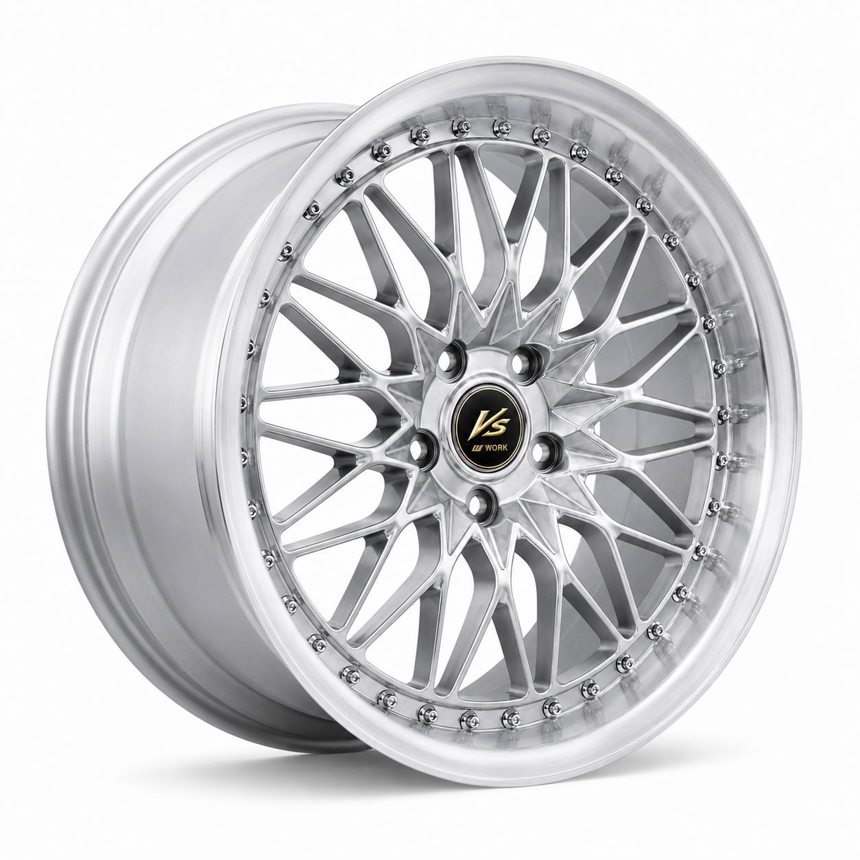 WKS-1 | WORK VSXV Style Wheels Hyper Black Machined Lip